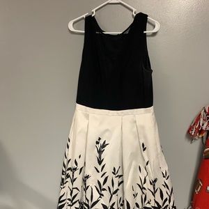 Black and white prom dress. Very elegant.